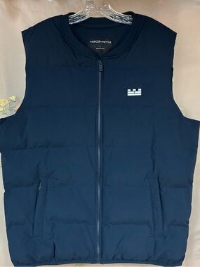 Mercer+Mettle Men’s Puffy Vest Night Navy Size L MM7214